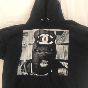 chanel champion hoodie